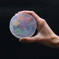 Small Charging Plate 8cm - Chakra Design - Colour