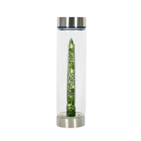Bewater Magic Fresh Glass Bottle - Peridot And Rock Crystal