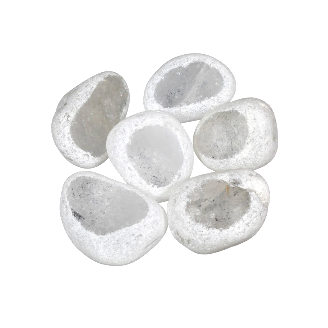 Clear Quartz Dragon Eggs Healing Crystal