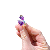 Amethyst Crystal Adjustable Ring