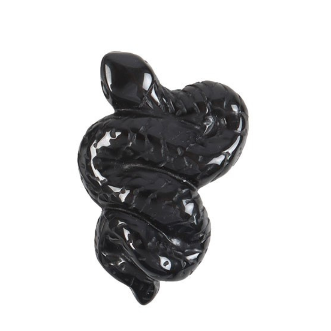 Black Obsidian Crystal Snake