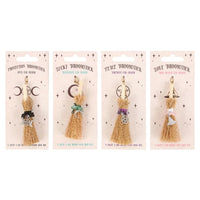 Crystal Broomstick Car Charm