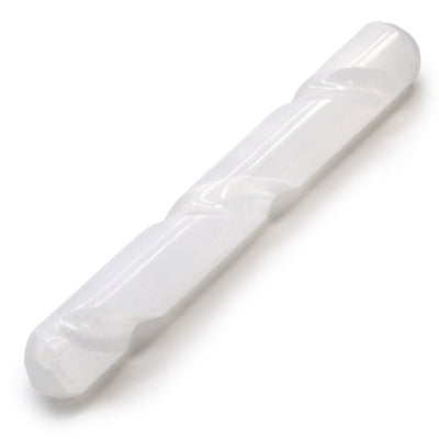 Selenite Spiral Wand - 16cm ( Round Both Ends)