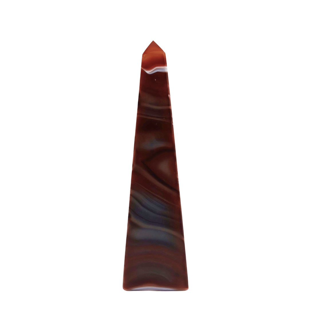 Agate Obelisk (468g) - Look How They Shine