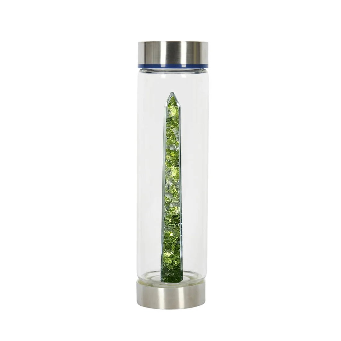 Bewater Magic Fresh Glass Bottle - Peridot And Rock Crystal - Look How They Shine