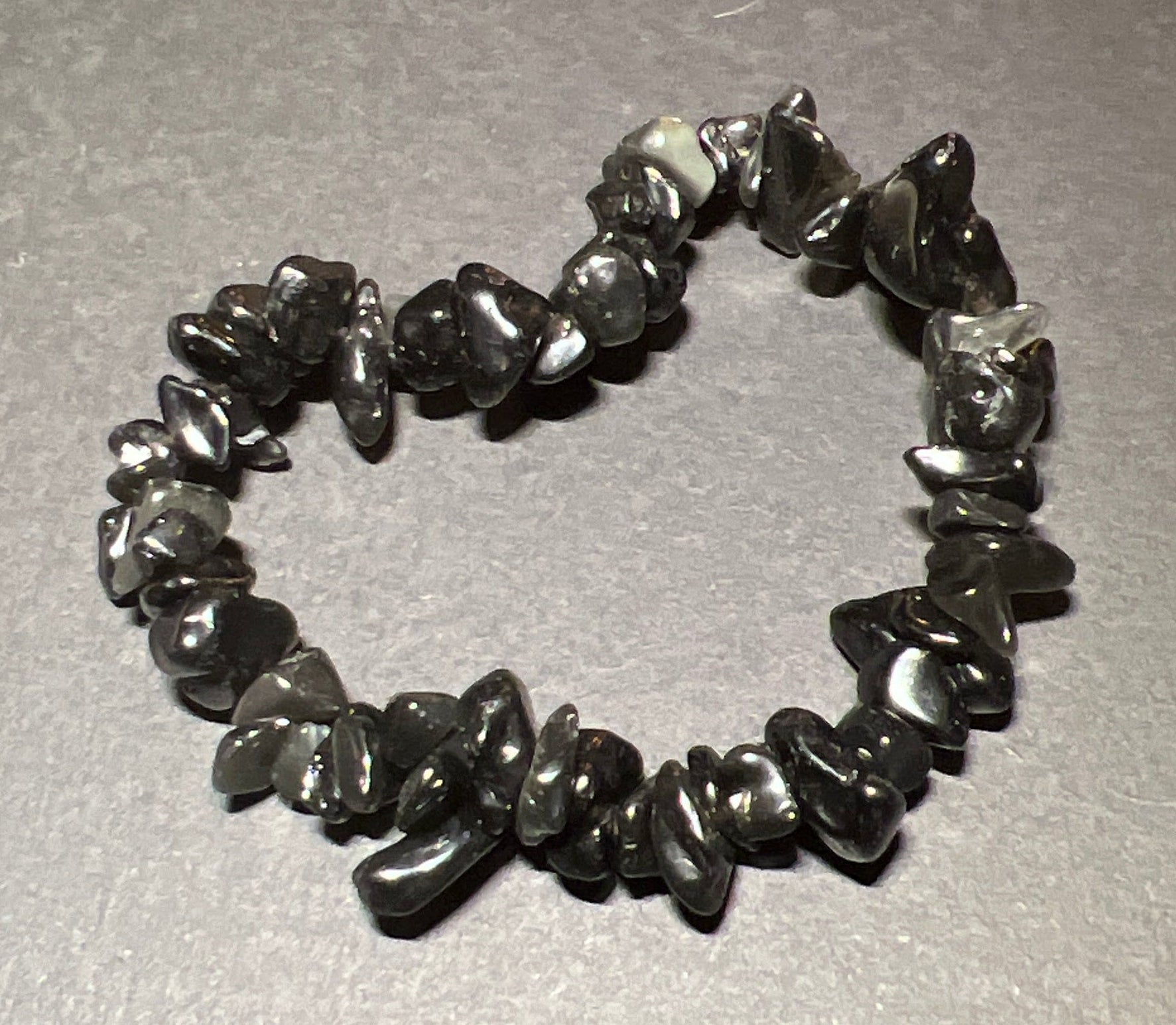 Black Agate Chipstone Bracelet - Look How They Shine
