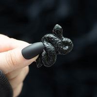 Black Obsidian Crystal Snake - Look How They Shine