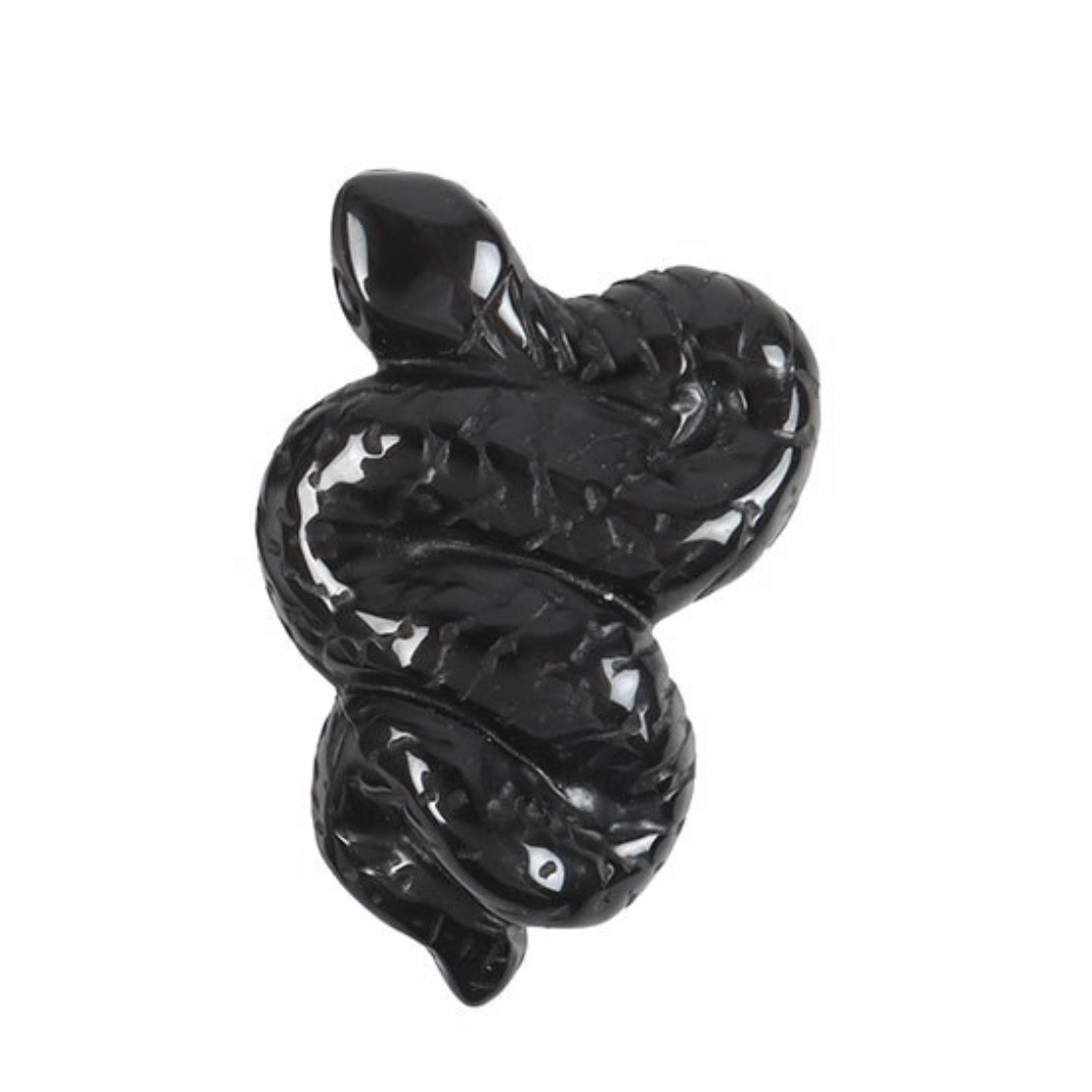 Black Obsidian Crystal Snake - Look How They Shine