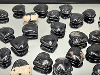 Black Tourmaline Crystal Hearts - Look How They Shine