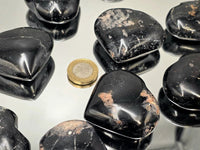 Black Tourmaline Crystal Hearts - Look How They Shine