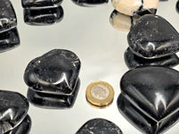 Black Tourmaline Crystal Hearts - Look How They Shine