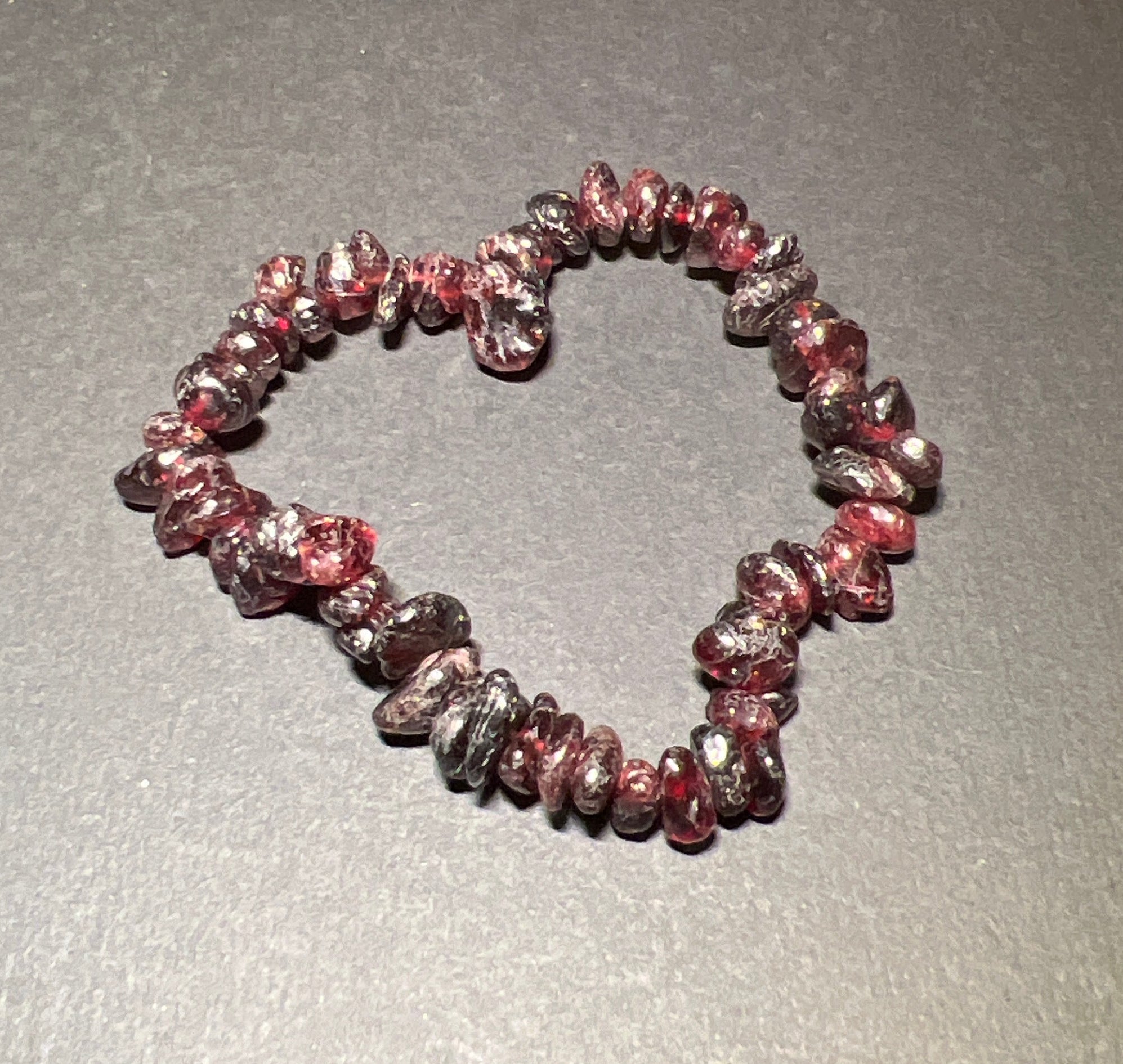 Blood Garnet Chipstone Bracelet - Look How They Shine