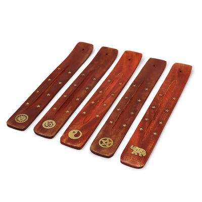 Brass Inlaid Ashcatcher - Mango Wood - Look How They Shine