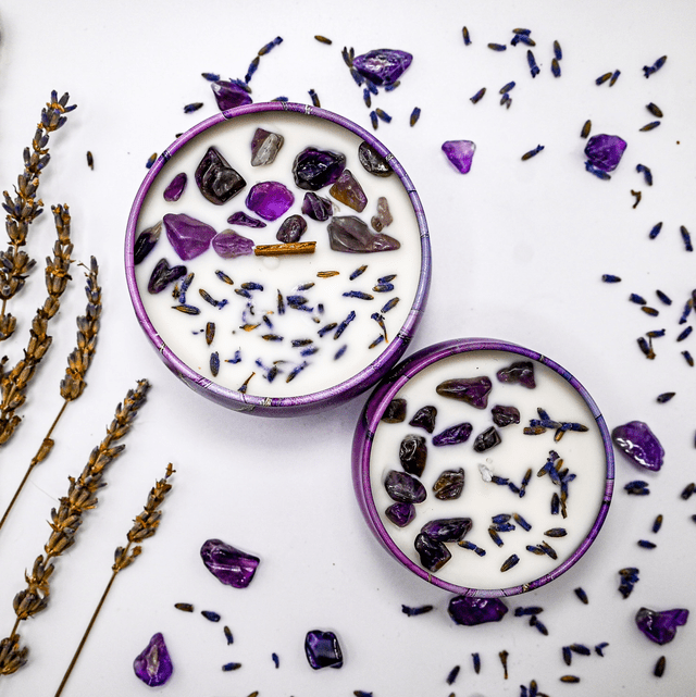 Calm - 4oz The Crystal Collection Candle - Look How They Shine