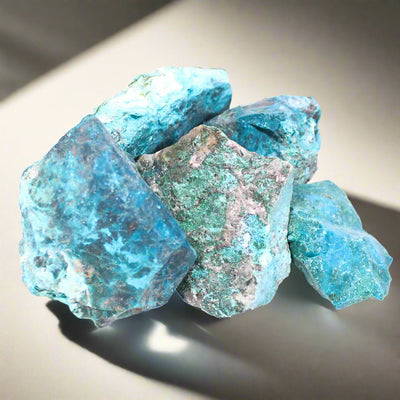 Chrysocolla Rough Healing Crystal (Small) - Look How They Shine