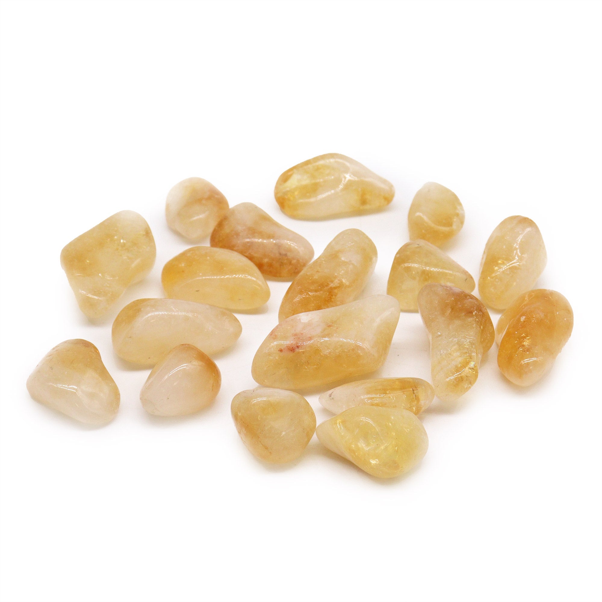 Citrine Quartz Grade A - Tumble Stone - Look How They Shine