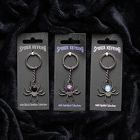 Crystal Spider Keyrings - Look How They Shine