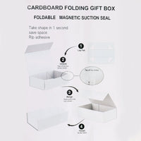Flat Pack Gift Box - Extra Large (33x25x12cm) - Black - Look How They Shine