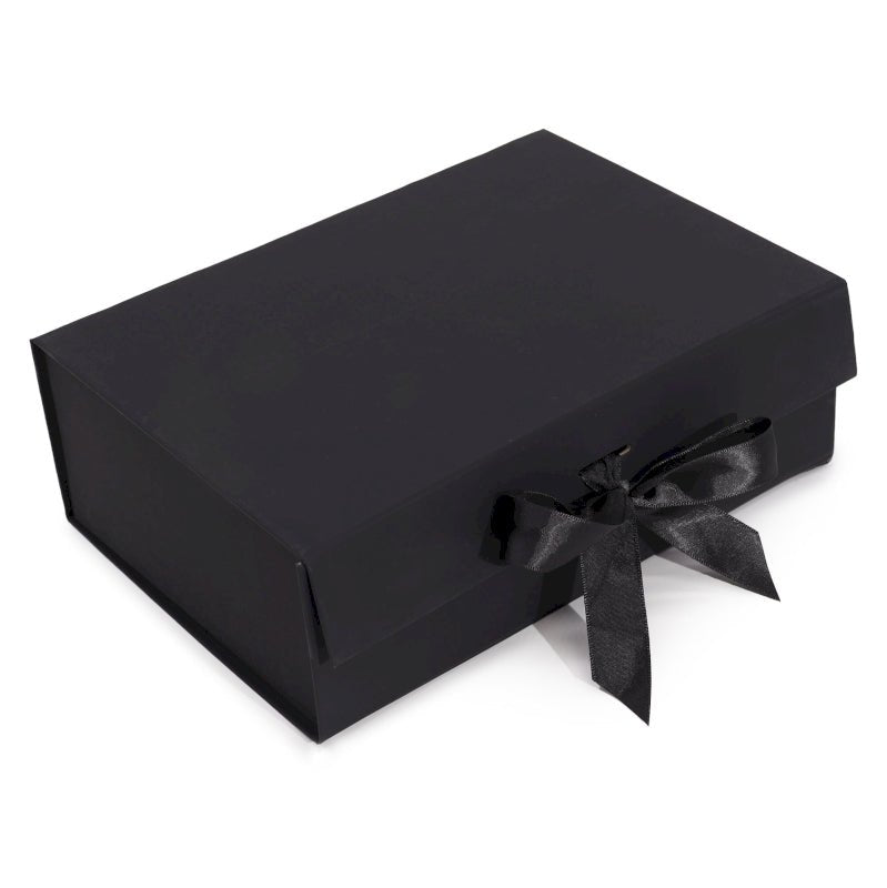 Flat Pack Gift Box - Large (28.2x20.2x9.2cm) - Black - Look How They Shine