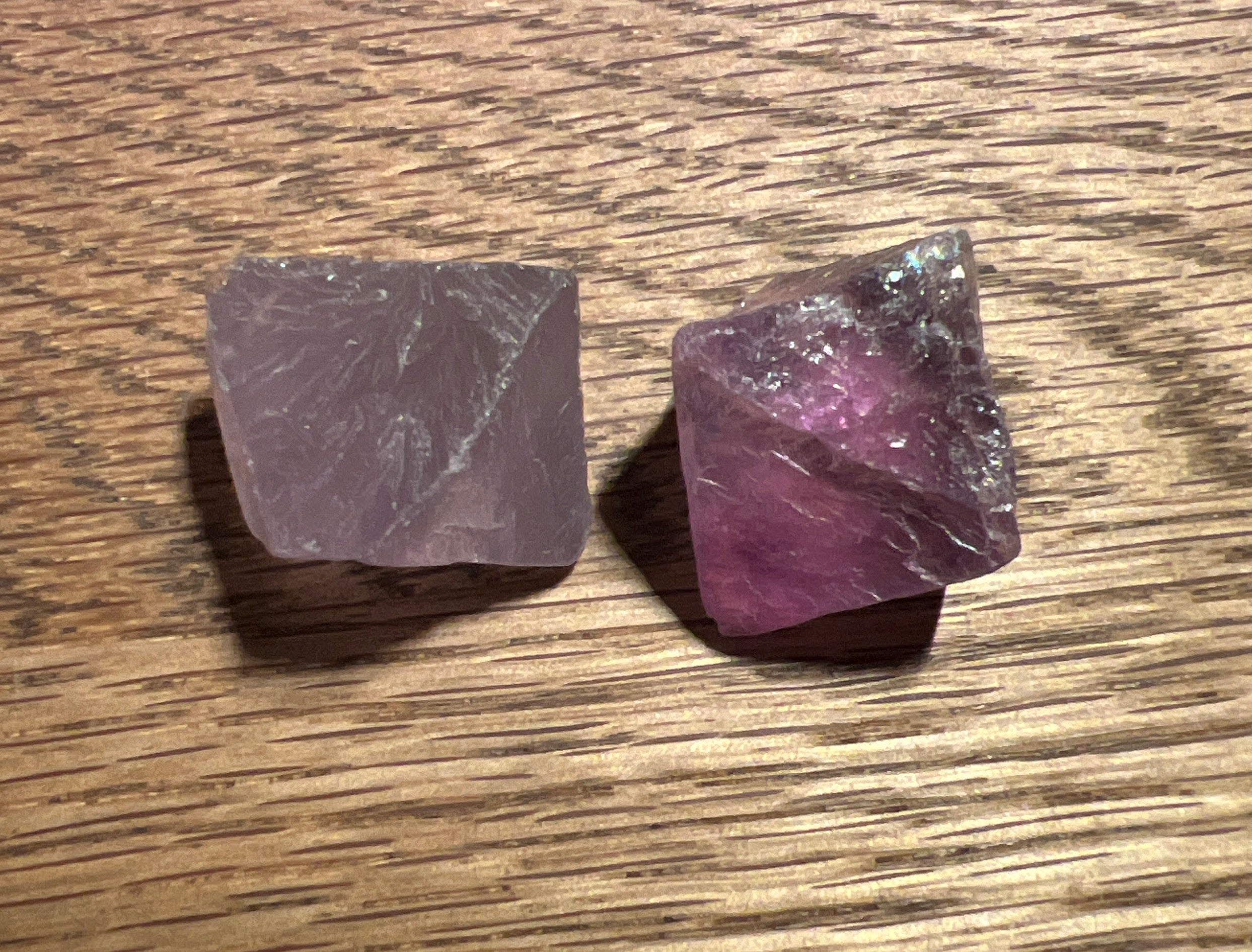 Flourite Rough Healing Crystal - Octahedral - Look How They Shine