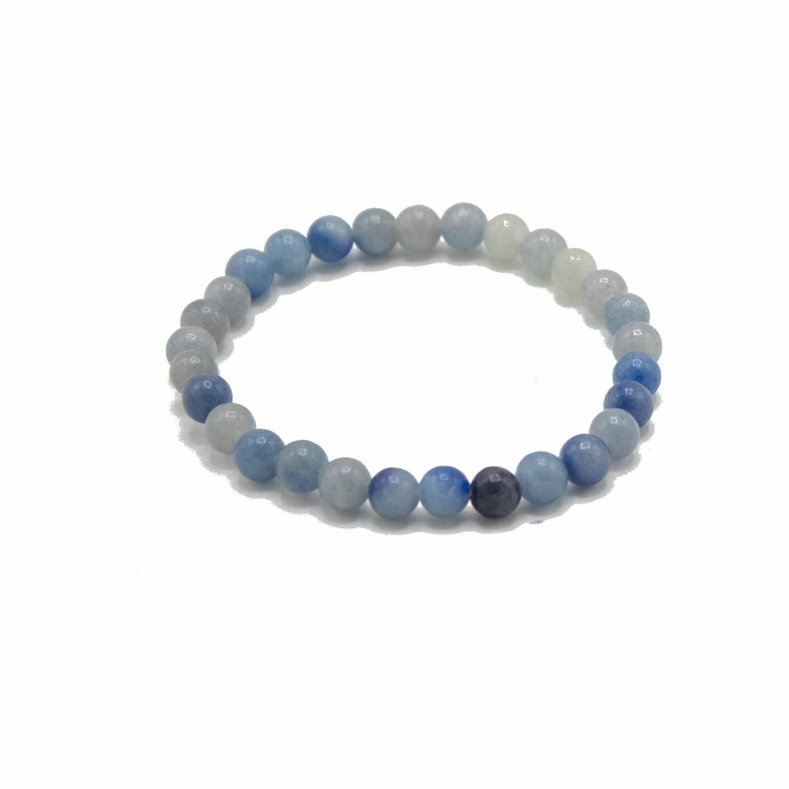 Gemstone Manifestation Bracelet - Blue Lace Agate - Independence - Look How They Shine