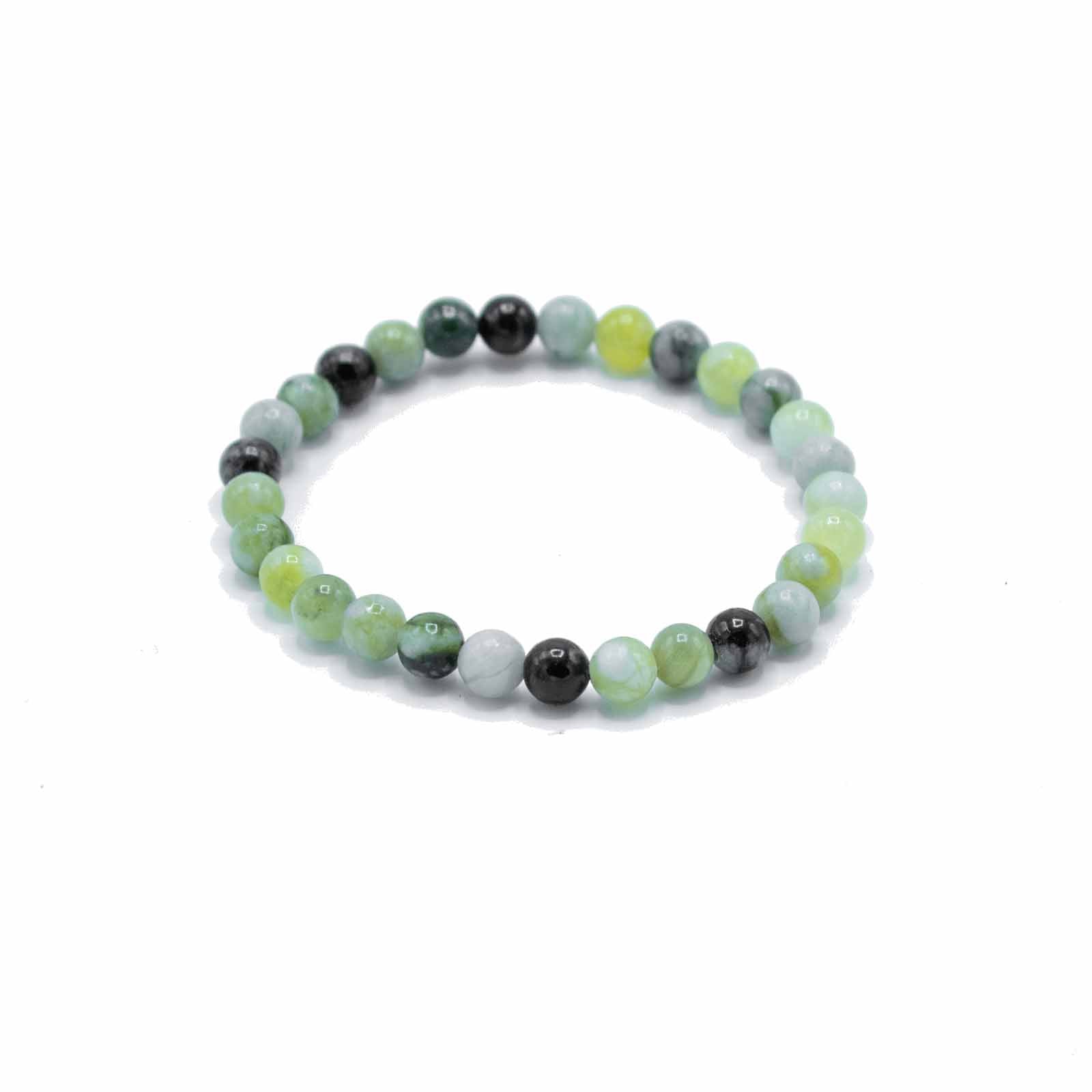 Gemstone Manifestation Bracelet - Olive Jade - Healing - Look How They Shine