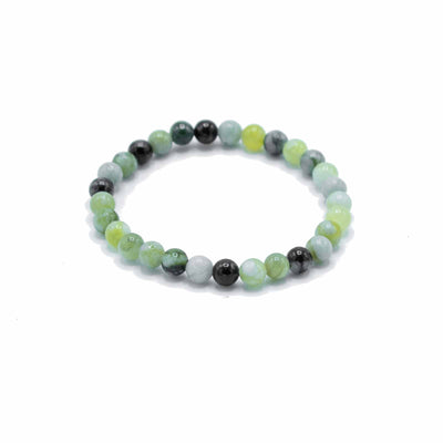 Gemstone Manifestation Bracelet - Olive Jade - Healing - Look How They Shine