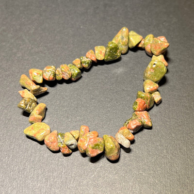 Green Jasper Chipstone Bracelet - Look How They Shine