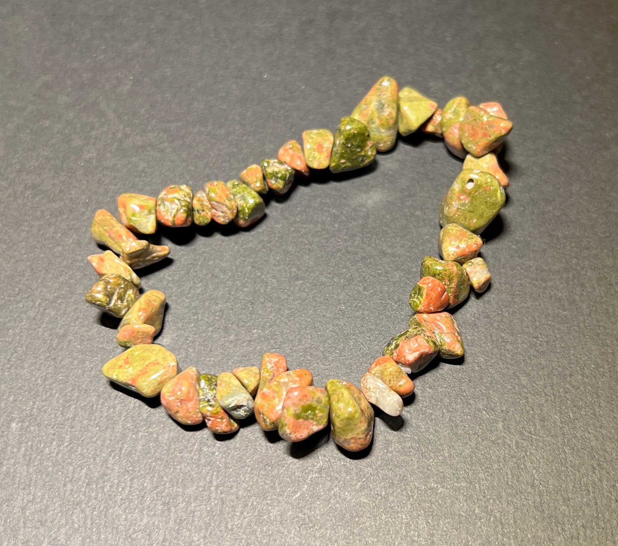 Green Jasper Chipstone Bracelet - Look How They Shine