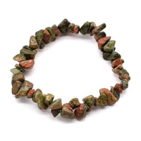 Green Jasper Chipstone Bracelet - Look How They Shine
