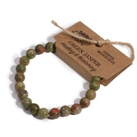 Green Jasper Power Bracelet - Look How They Shine