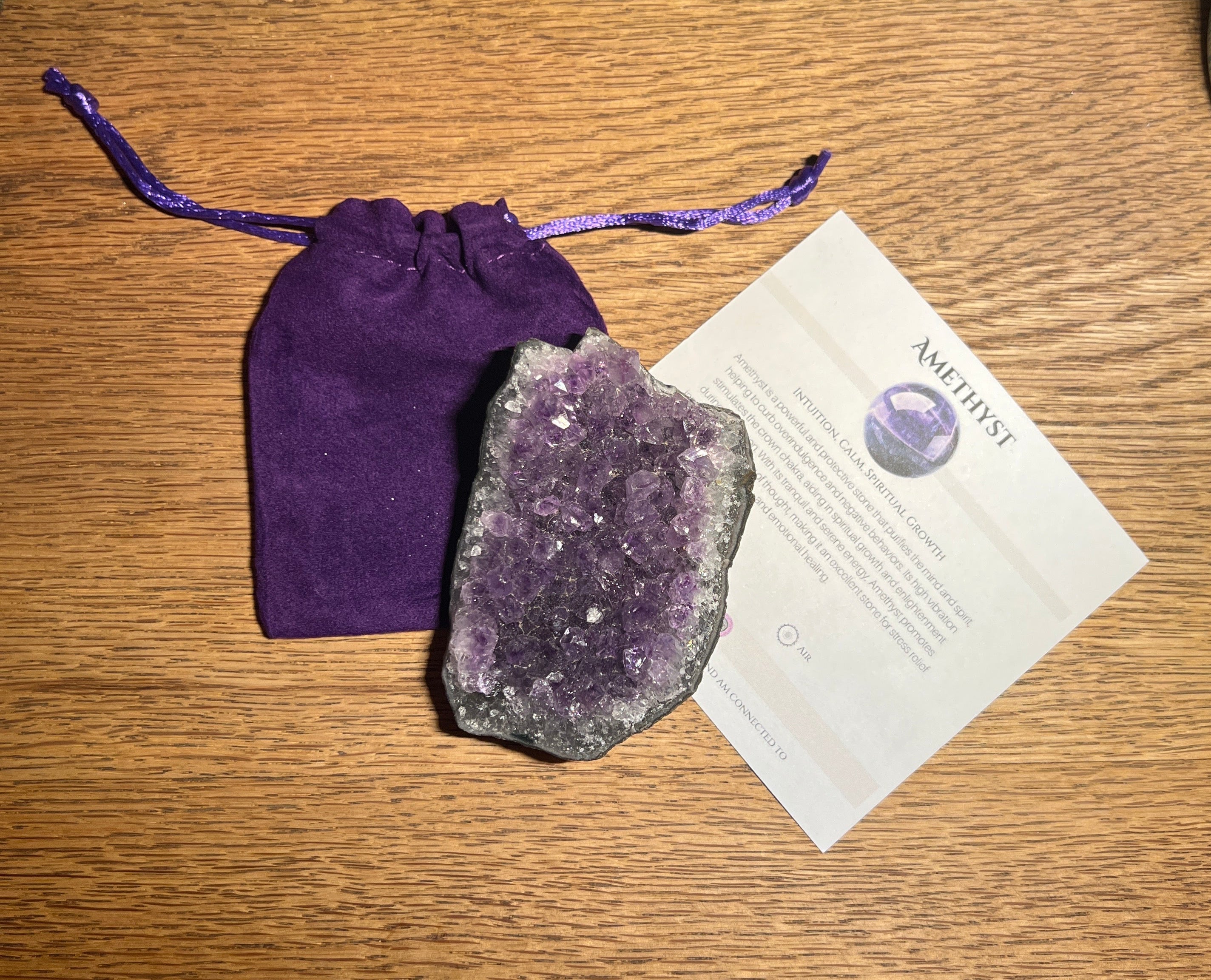 High Grade Amethyst Small Cluster 115g - Look How They Shine