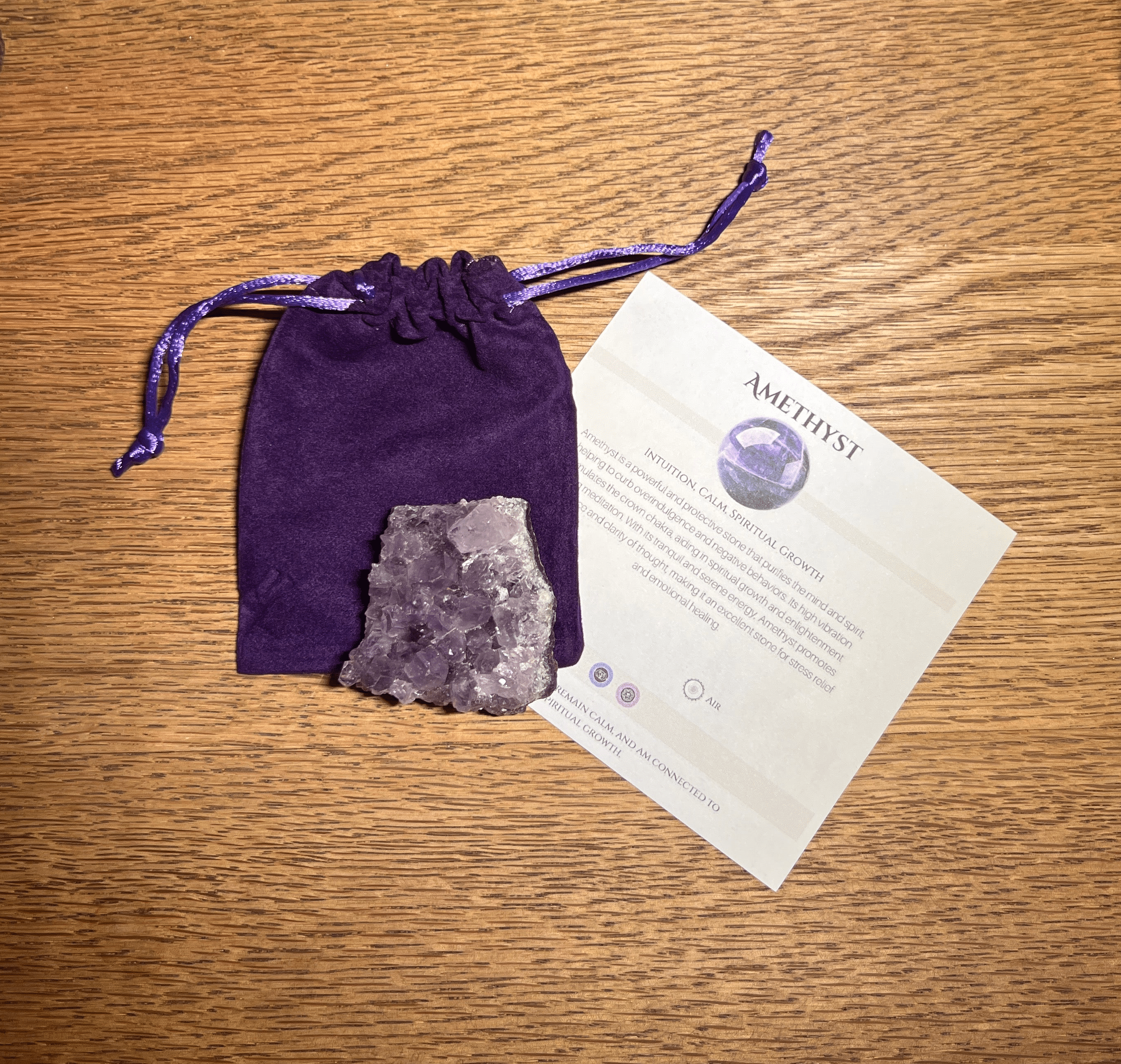 High Grade Amethyst Small Cluster 48g - Look How They Shine