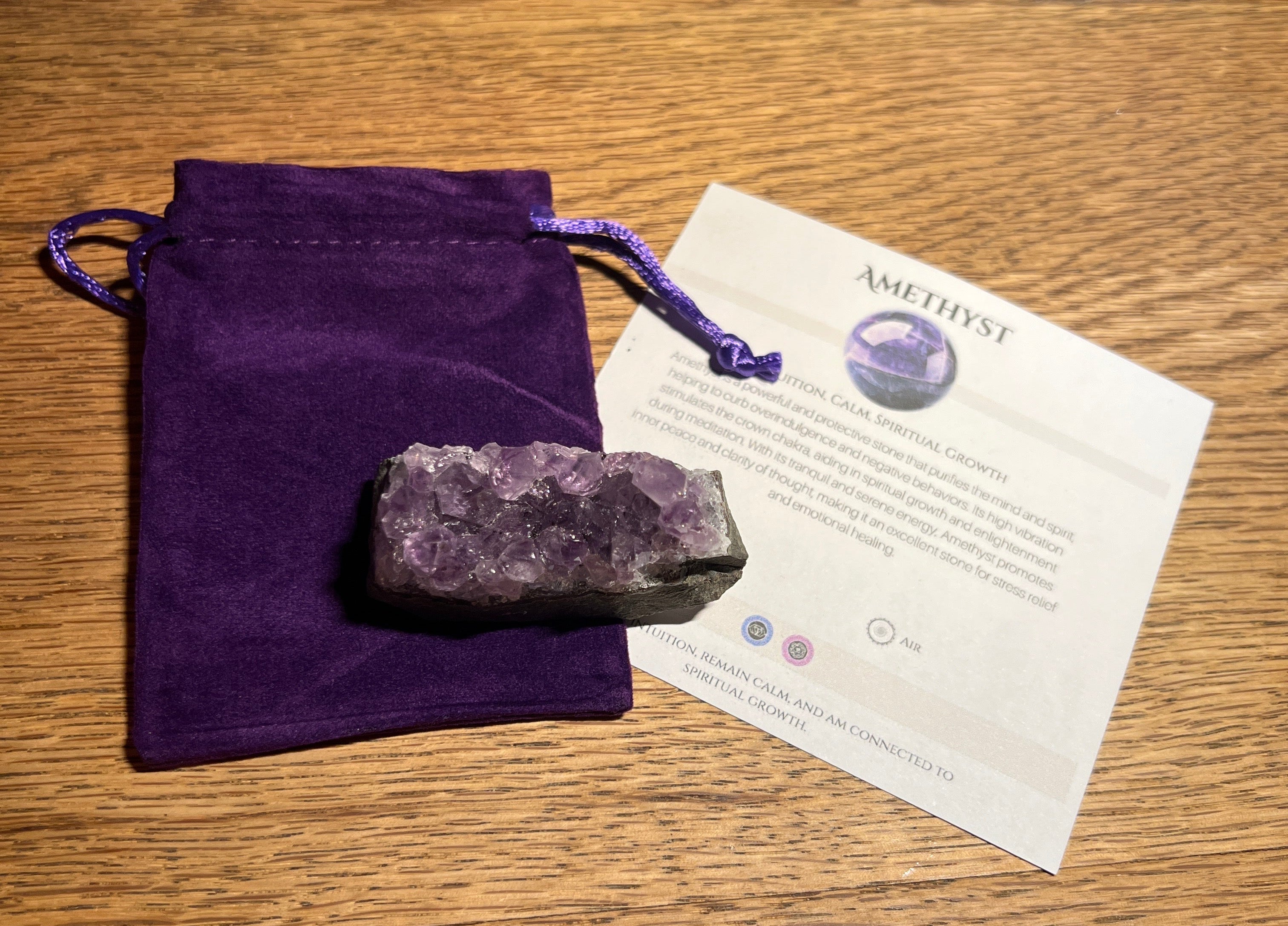 High Grade Amethyst Small Cluster 51g - Look How They Shine