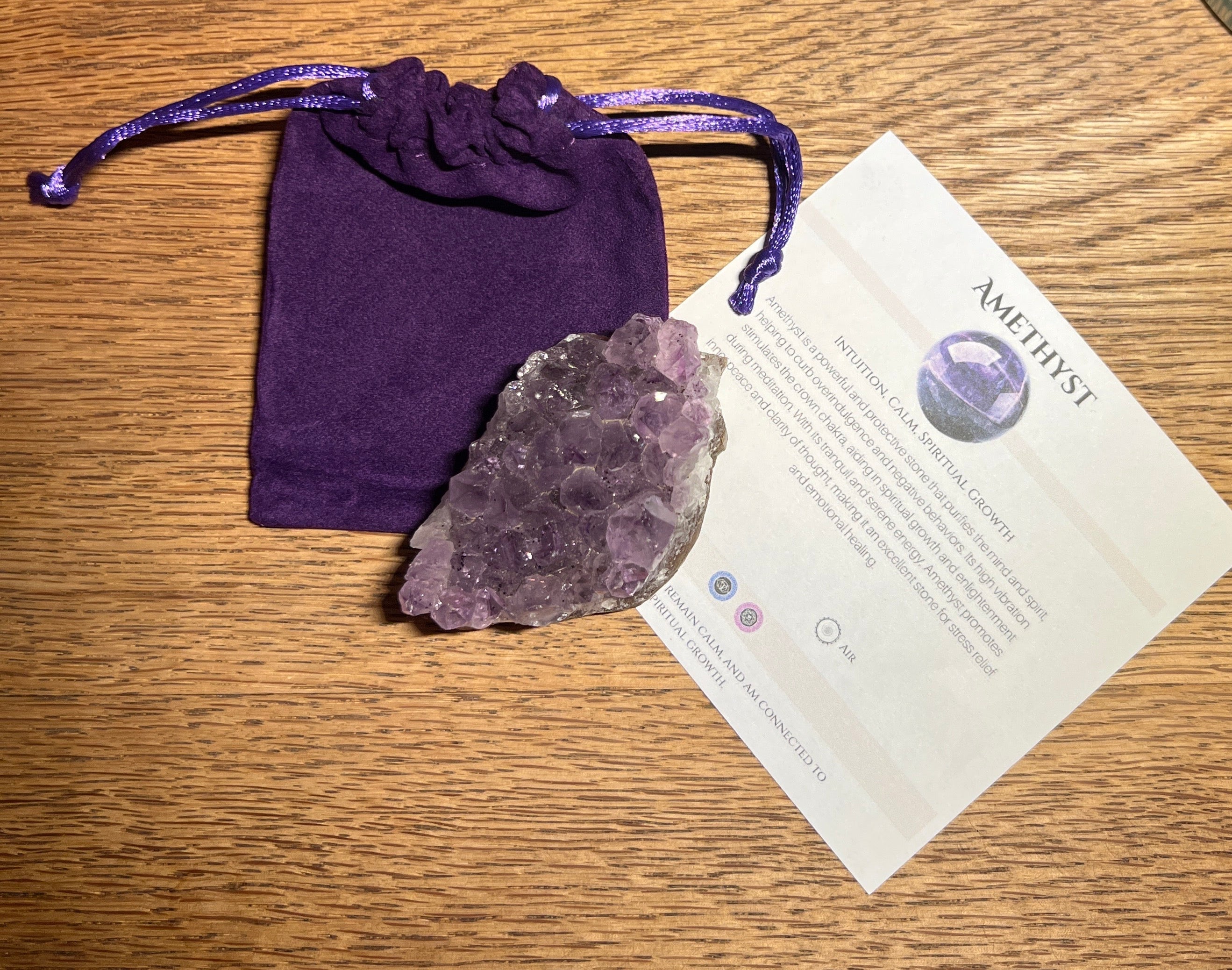 High Grade Amethyst Small Cluster 90g - Look How They Shine