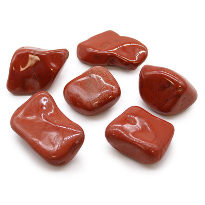 Jasper - Red - Large African Tumble Stone - Look How They Shine