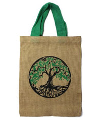 Jute Tote Bag - Mystic Designs - Look How They Shine