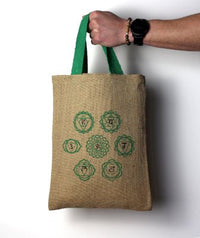 Jute Tote Bag - Mystic Designs - Look How They Shine