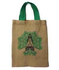 Jute Tote Bag - Mystic Designs - Look How They Shine