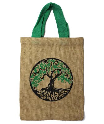 Jute Tote Bag - Mystic Designs - Look How They Shine