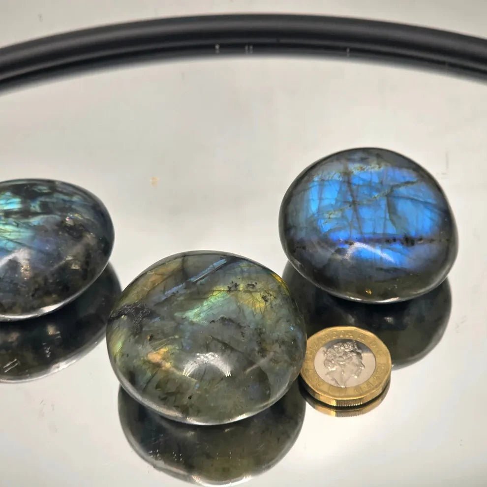 Labradorite Crystal Palmstone - Look How They Shine
