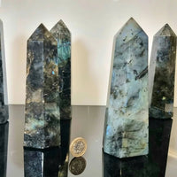 Labradorite Crystal Towers - 16 cm Prism - Look How They Shine