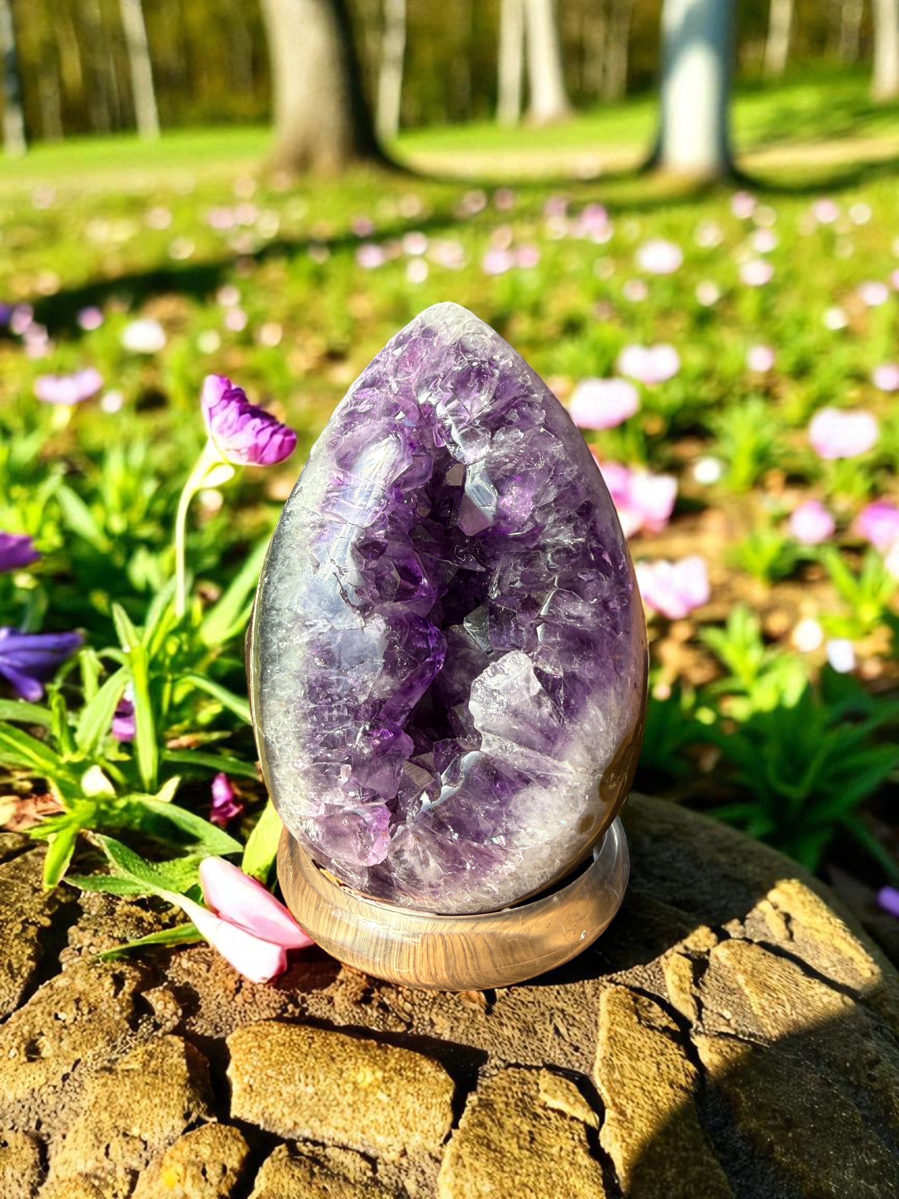 Large Amethyst Crystal Egg - Look How They Shine