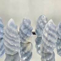 Large Blue Calcite Crystal Flames - Look How They Shine