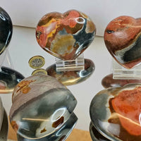 Large Polychrome Jasper Crystal Heart - Look How They Shine