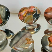 Large Polychrome Jasper Crystal Heart - Look How They Shine