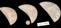 Large Rose Quartz Crystal Moons - Look How They Shine
