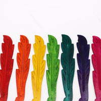 Leaf Coloured Ashcatcher 10" - Mango Wood - Look How They Shine