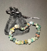 Moss Agate Chipstone Bracelet - Look How They Shine