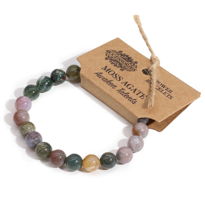 Moss Agate Power Bracelet - Look How They Shine